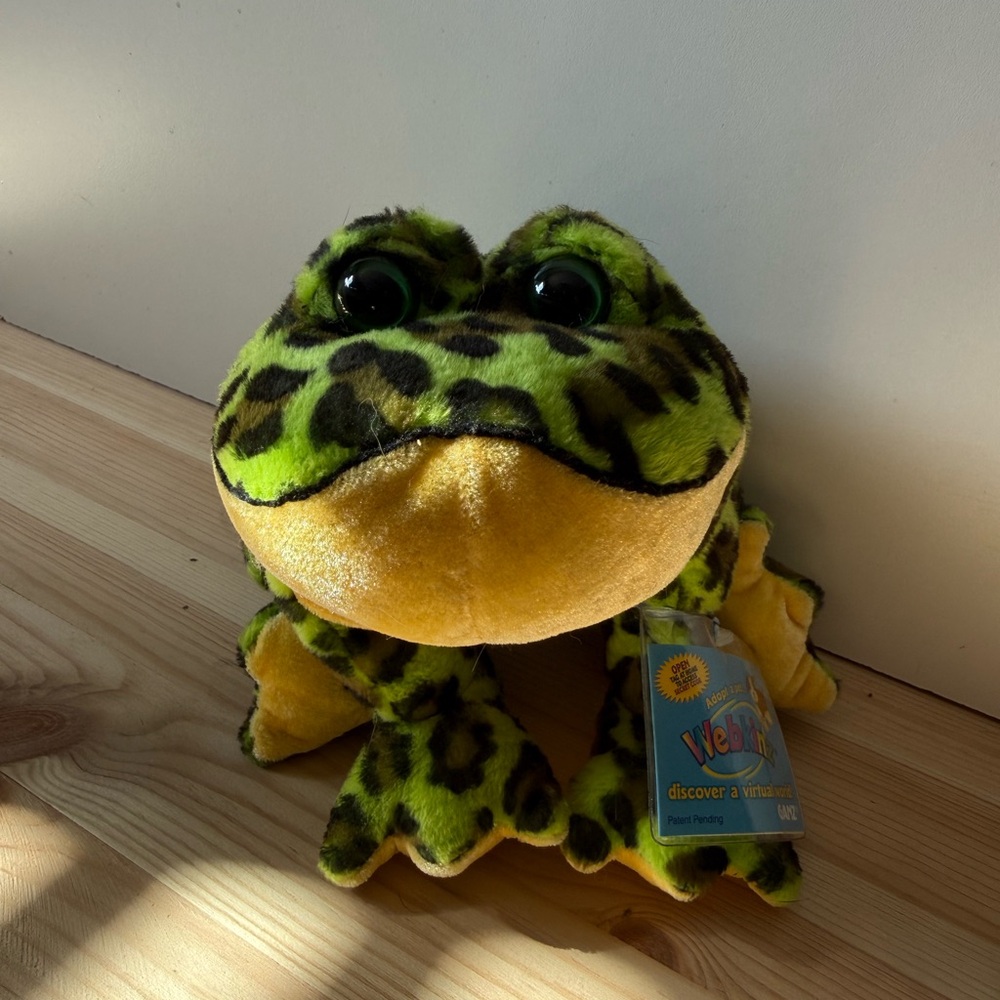NEW GANZ Webkinz Bullfrog with Tag